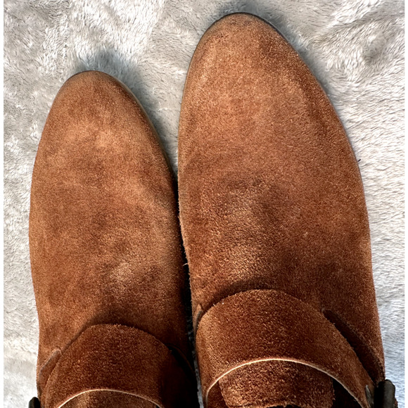 Sundance by Vera Gomma Viola Rust Suede Western Ankle Boots Womens 10 EU 41 - Picture 11 of 11